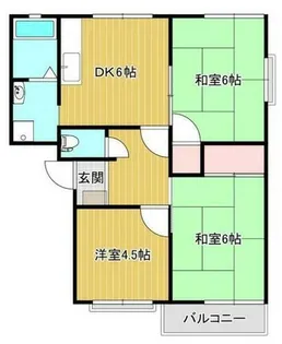叶い坂【2-12号室】の間取り
