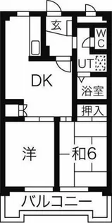 ヘルメス若宮【3階】の間取り