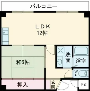 ハイツ小松里【202号室】の間取り