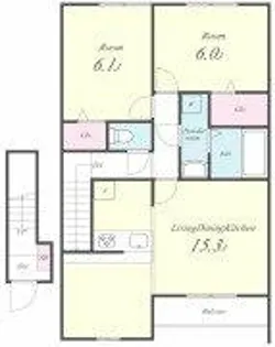ガーデンホーム【2階】の間取り