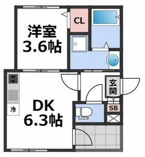 oeillet【2階】の間取り