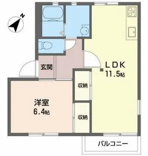 グローリー和泉【2階】の間取り