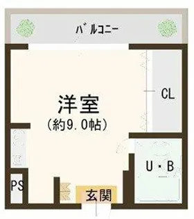府中セントポーリア【3階】の間取り