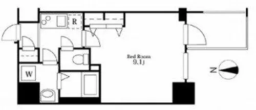 メインステージ心斎橋EAST【6階】の間取り