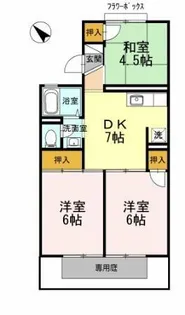 エミネントセジュールB棟【1階】の間取り