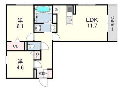 GRACE ARK【3階】の間取り