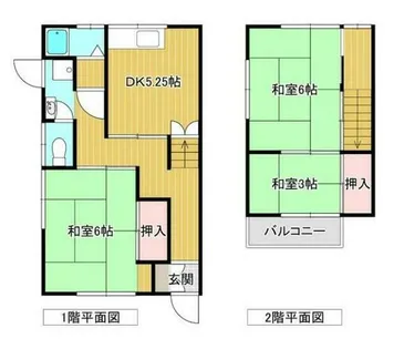 兵庫県姫路市西八代町【テラスハウス】の間取り