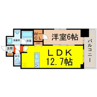 プレサンス栄ライズ【7階】の間取り