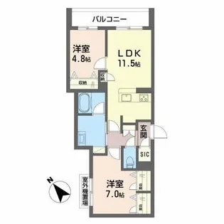 siesta【3階】の間取り