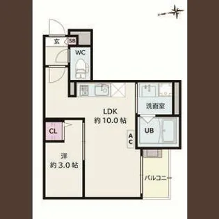 Jack korakuⅡ【2階】の間取り