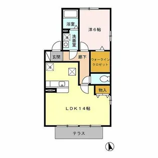 セレッソ【101号室】の間取り