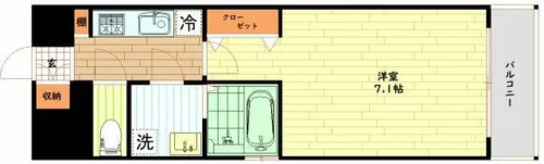 ララプレイス大阪福島ミラ【10階】の間取り