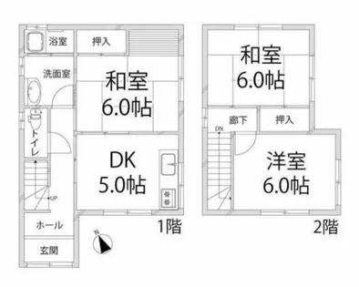 兵庫県姫路市夢前町前之庄【一戸建】の間取り