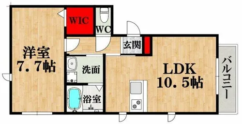 コンフォート住吉【3階】の間取り