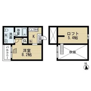 パークアベニュー露橋【1階】の間取り