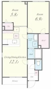ルマージュ神戸5番館【1階】の間取り