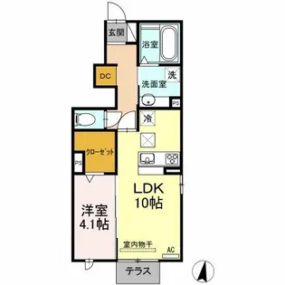 桜木【101号室】の間取り