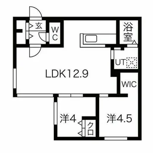 カサトレス元町【4階】の間取り