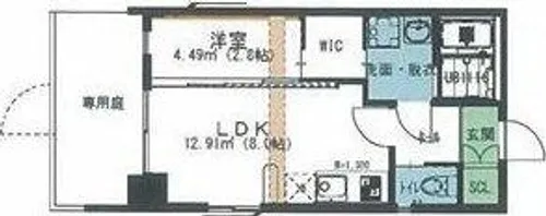 オリス丸の内【1階】の間取り