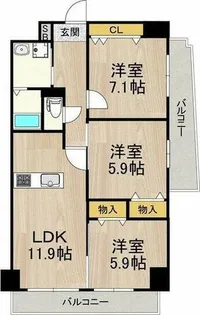 インプルーブ金山【8階】の間取り