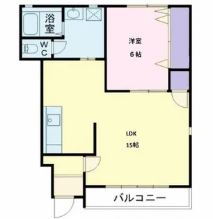 キャプリコーンエス ?棟【102号室】の間取り