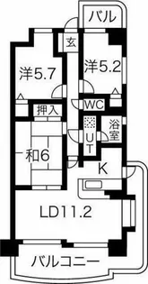 アピエス尾頭橋【3階】の間取り