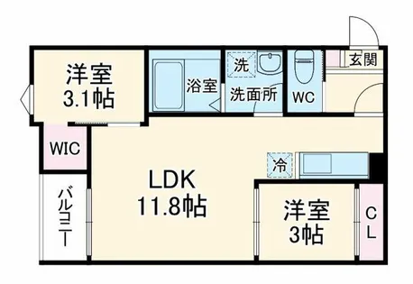 REGALEST名駅西【3階】の間取り