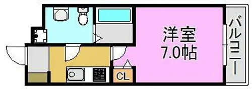 アーク吉田駅前【4階】の間取り