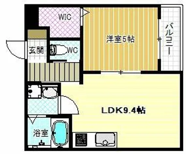 セレニティ法善寺【3階】の間取り