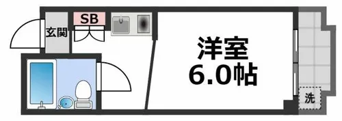ロイヤル大今里【2階】の間取り