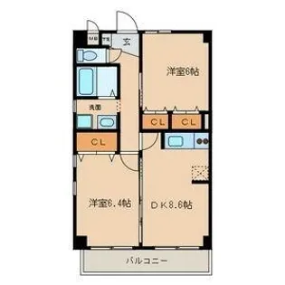 コーポひかり【2階】の間取り