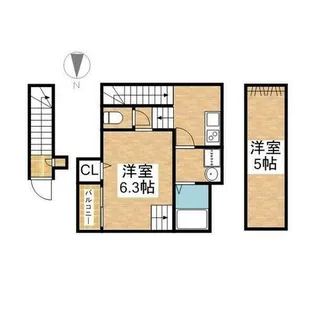 Residence R名古屋【2階】の間取り
