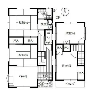兵庫県姫路市大津区吉美【一戸建】の間取り