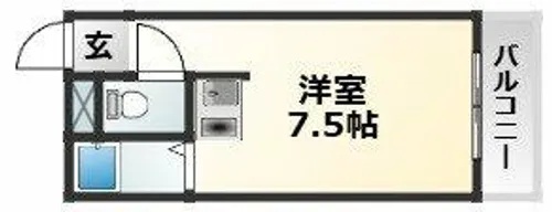 大阪府大阪市東淀川区豊新1丁目【マンション】の間取り