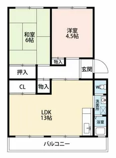 ハピネス緑【2階】の間取り