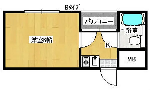 MKマンション【6階】の間取り