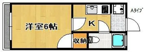 ライズワン天神ノ森レジデンス【4階】の間取り