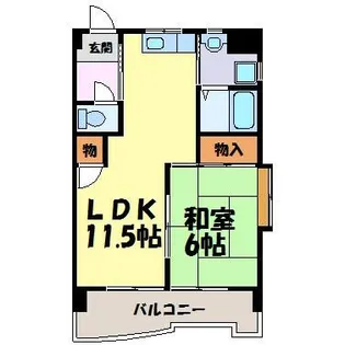 オクトⅡ【2階】の間取り