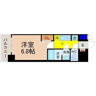 プレサンスNAGOYA覚王山(カクオウザン)【15階】の間取り