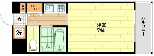 片町コート【3階】の間取り