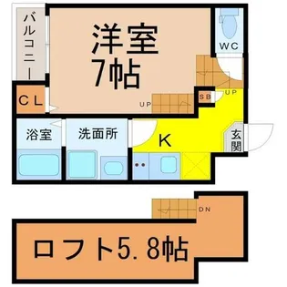 ハーモニーテラス千種【1階】の間取り