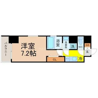 ワールドアイ名古屋城北【12階】の間取り