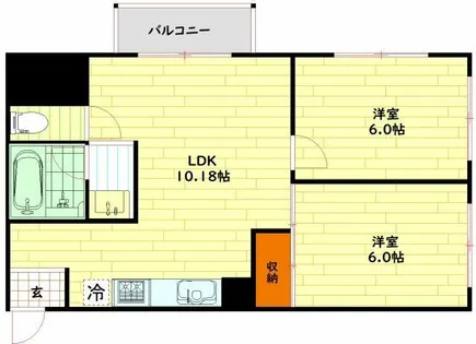 パインコート大淀【5階】の間取り