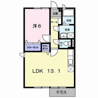 福岡県北九州市門司区黒川西1丁目【アパート】の間取り