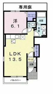 カーサ・ドマーニ【1階】の間取り