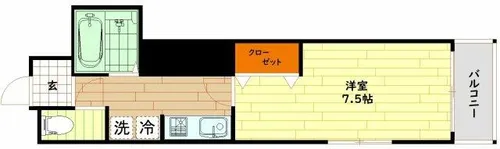 イモーブルナカムラ【4階】の間取り