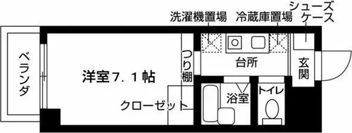 シャトー21【3階】の間取り