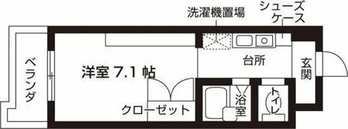 メジログランデ千代田【1階】の間取り
