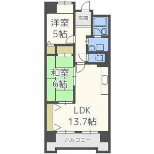 キオプラザ天満橋【3階】の間取り