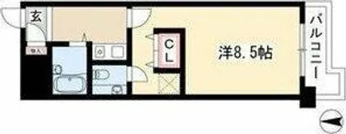 ライオンズマンション名大ウエスト【2階】の間取り